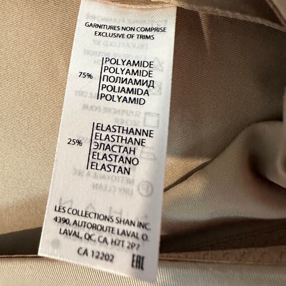 SHAN Size 12 Stretch Quiet Luxury Legging Nude Neutral Skinny Ankle Work Pants - Picture 11 of 13